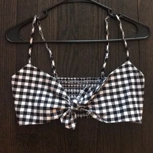 Gingham Crop Top